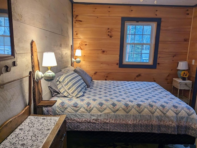 19 Birch Ests, Rome, ME 04963 - bedroom with wooden walls