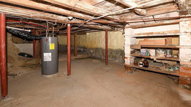 43 Main St, Harrison, ME 04040 - unfinished basement featuring water heater