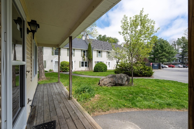 48 Pine Hill Dr Unit 48, Bath, ME 04530 - deck featuring a yard and a residential view
