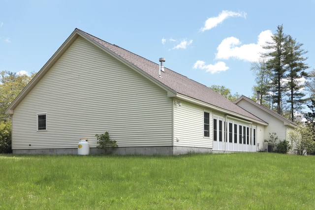 359 Beech Plains Rd, Buxton, ME 04093 - view of side of property with a lawn and a shingled roof