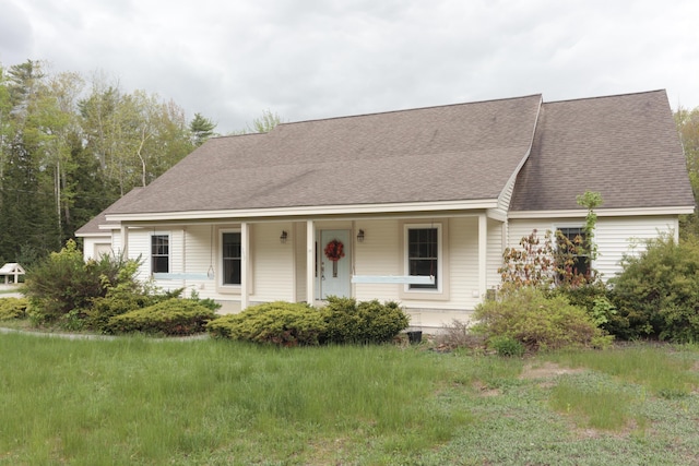 359 Beech Plains Rd, Buxton, ME 04093 - cape cod home featuring a shingled roof and a porch