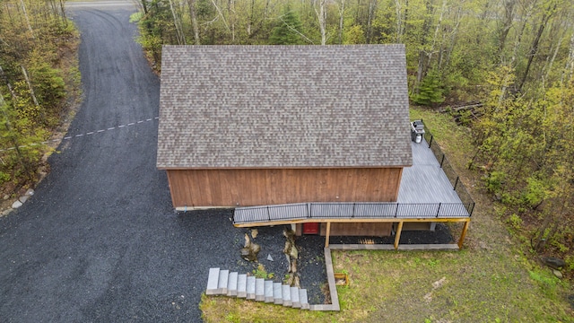 view from above of property