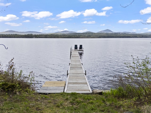62 Lady Slipper Ln, Weld, ME 04285 - dock with a water and mountain view