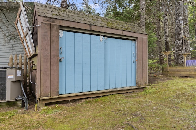 62 Lady Slipper Ln, Weld, ME 04285 - view of shed with central AC