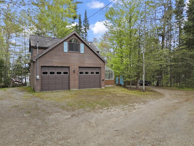 62 Lady Slipper Ln, Weld, ME 04285 - garage with driveway