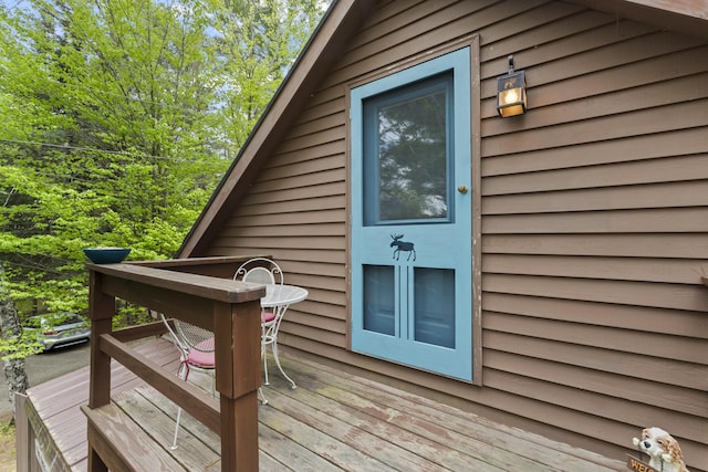 62 Lady Slipper Ln, Weld, ME 04285 - view of wooden deck