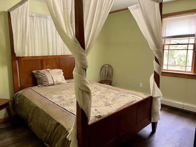 15 Miles Rd, Tremont, ME 04674 - bedroom with wood finished floors, lofted ceiling, and baseboards