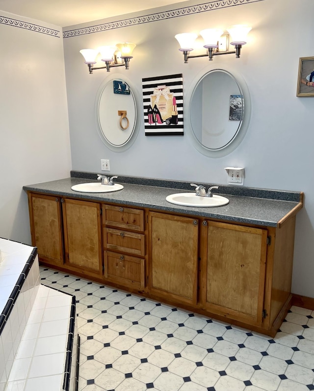 15 Miles Rd, Tremont, ME 04674 - bathroom with double vanity