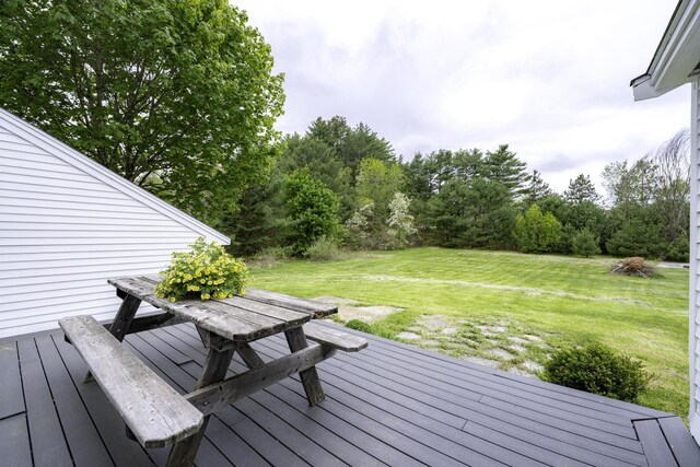 7 Salmon Run, Raymond, ME 04071 - deck with a lawn