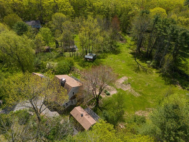 9 Juniper Ln, Damariscotta, ME 04543 - drone / aerial view of a heavily wooded area