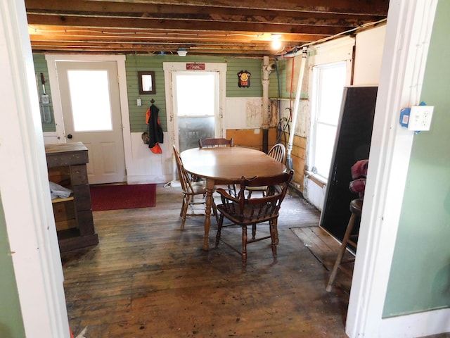 124 Church St, Dexter, ME 04930 - dining space with wood-type flooring