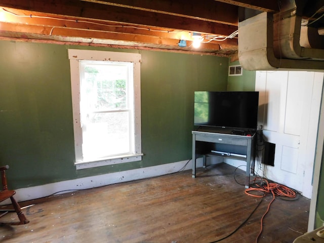 124 Church St, Dexter, ME 04930 - basement with wood finished floors