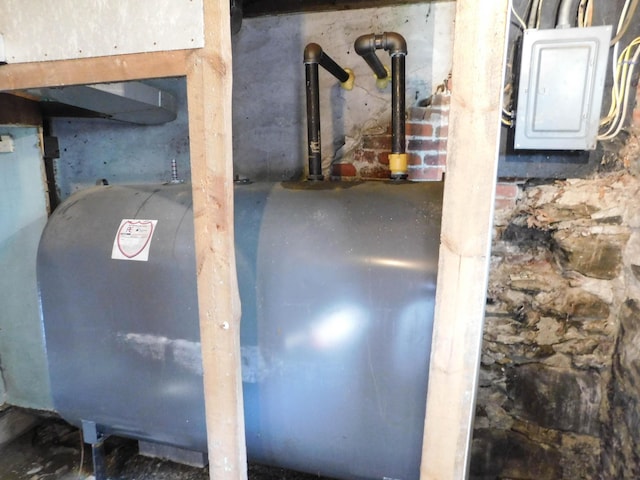 124 Church St, Dexter, ME 04930 - basement view of heating fuel and electric panel