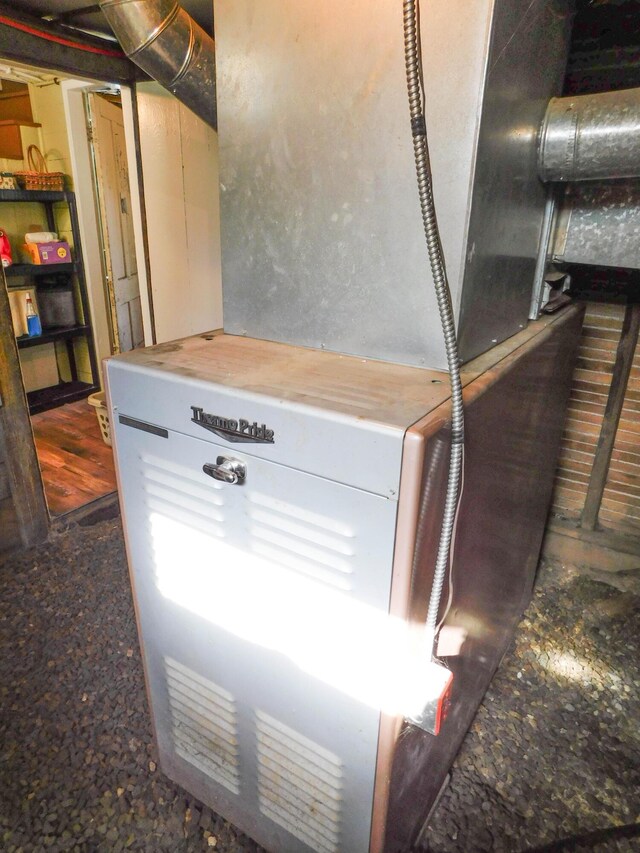 124 Church St, Dexter, ME 04930 - basement view of heating unit