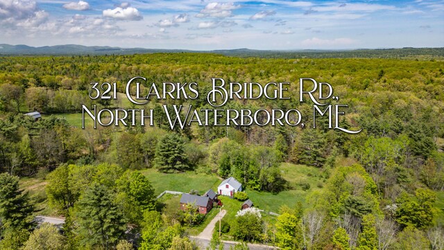 321 Clarks Bridge Rd, Waterboro, ME 04061 - aerial view of a heavily wooded area