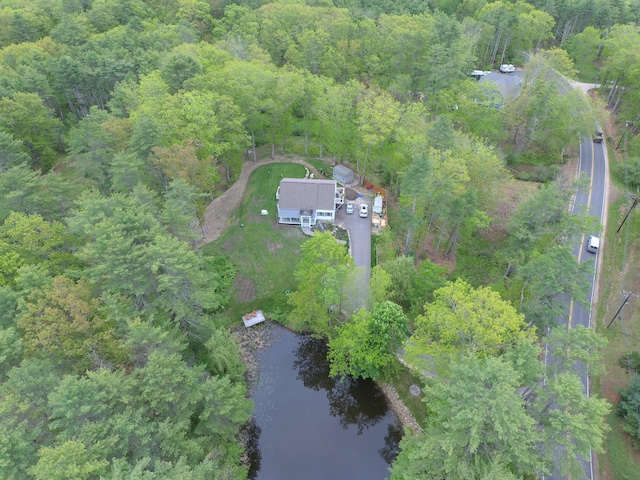 239 Cider Hill Rd, York, ME 03909 - aerial overview of property's location with a large body of water and a heavily wooded area