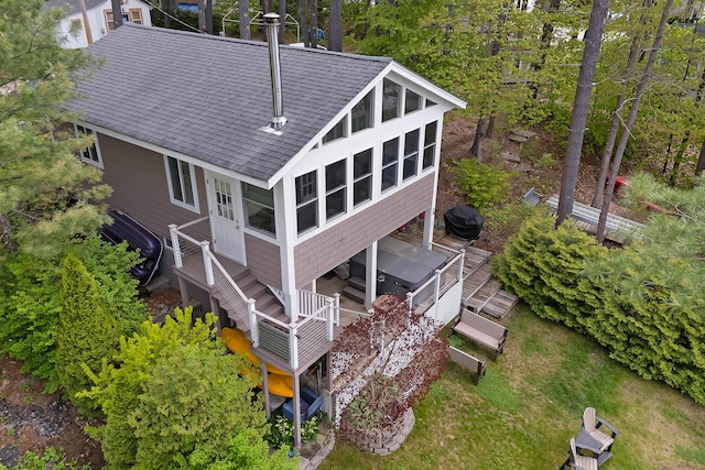 159 Loop Rd, Acton, ME 04001 - view from above of property