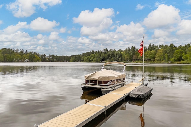 159 Loop Rd, Acton, ME 04001 - dock with a water view and a wooded view
