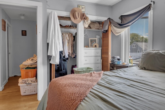 138 Summer St, Biddeford, ME 04005 - bedroom featuring wood finished floors and a closet