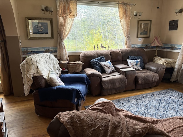 1233 State Route 32, Bristol, ME 04564 - living area with hardwood / wood-style floors