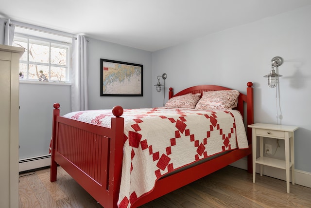 28 Ingalls Rd Unit 28, Portland, ME 04109 - bedroom featuring baseboard heating and wood finished floors