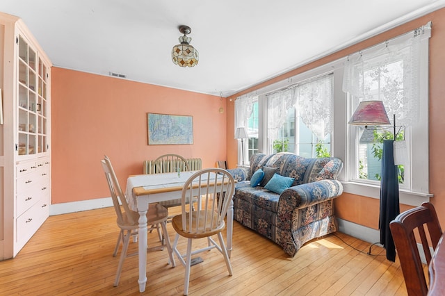 103 Green St, Augusta, ME 04330 - dining area featuring light wood-style floors and baseboards