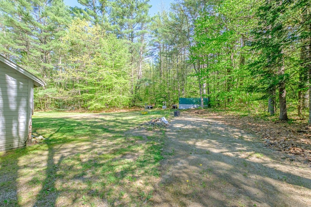 580 Norway Rd, Waterford, ME 04088 - view of yard featuring a wooded view