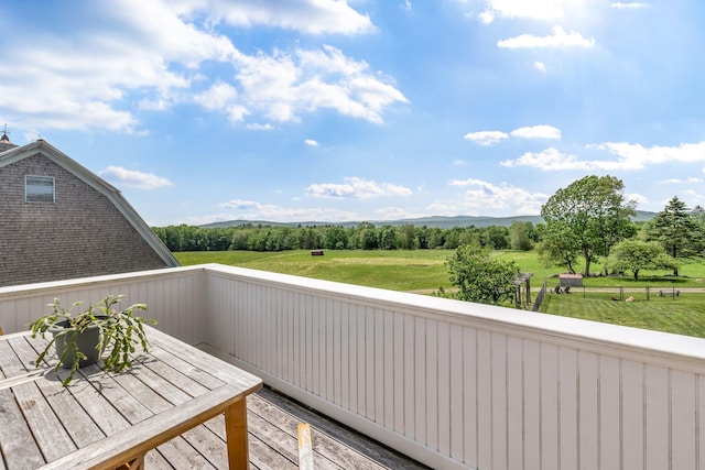 661 Veterans Hwy, Brooks, ME 04921 - balcony featuring a view of countryside