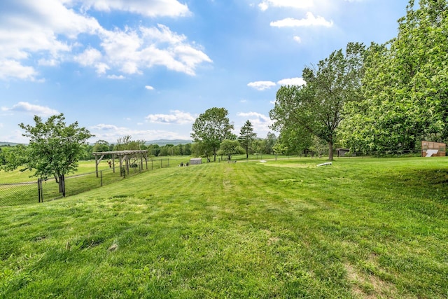 661 Veterans Hwy, Brooks, ME 04921 - view of yard featuring a view of countryside