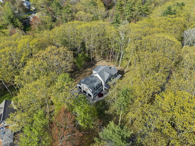64 Old Kings Hwy, Ogunquit, ME 03907 - view from above of property with a forest