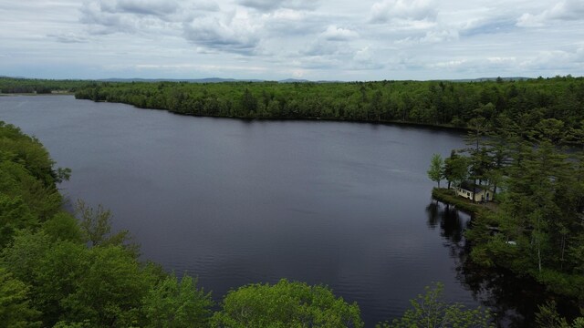 57 Cranberry Dr, Embden, ME 04958 - water view with a heavily wooded area