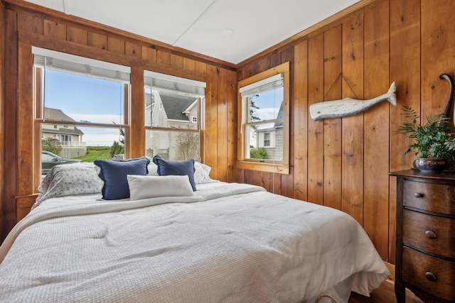 13 Atlantic Cir, Kennebunk, ME 04043 - bedroom with wood walls