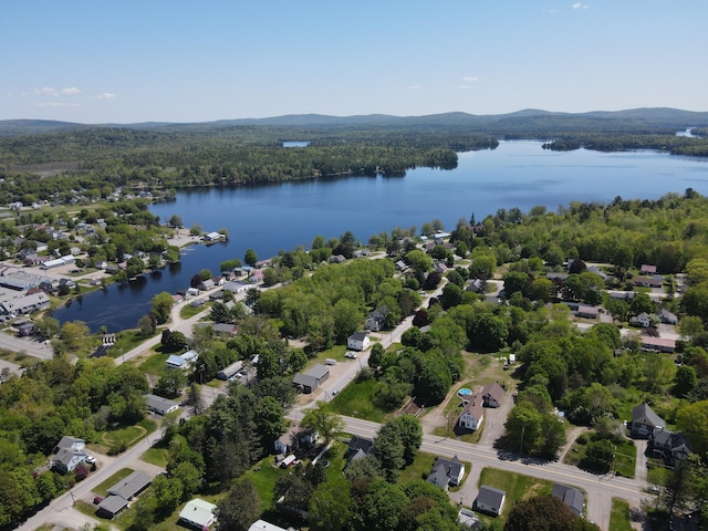 37 Enfield Rd, Lincoln, ME 04457 - aerial view of a nearby body of water and a heavily wooded area