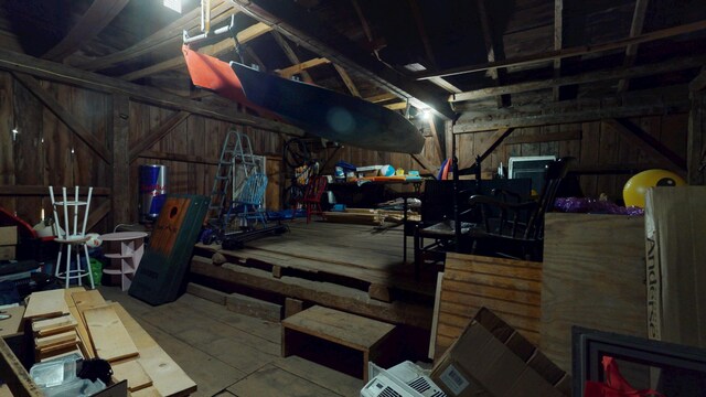 37 Enfield Rd, Lincoln, ME 04457 - misc room with wooden walls