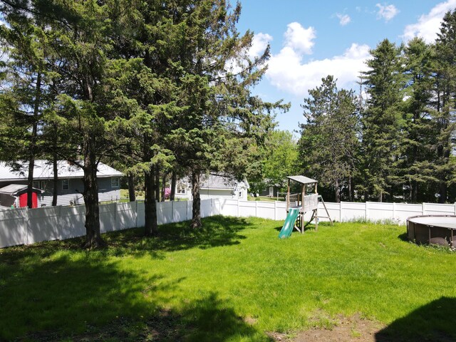 37 Enfield Rd, Lincoln, ME 04457 - view of yard featuring a playground