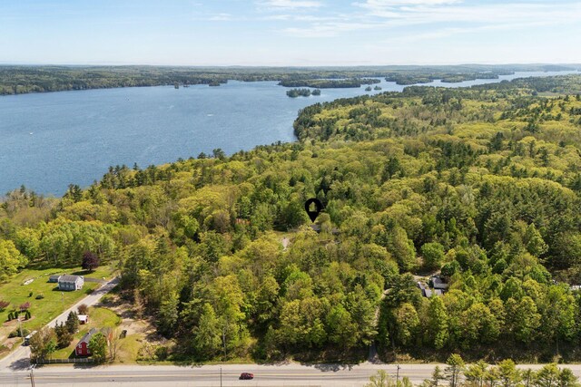 17 S Rd, Winthrop, ME 04364 - bird's eye view of a heavily wooded area and a large body of water