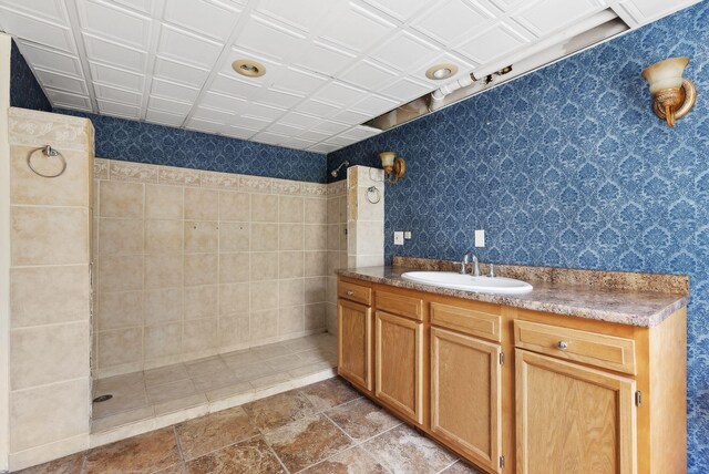 17 S Rd, Winthrop, ME 04364 - full bathroom with walk in shower and vanity