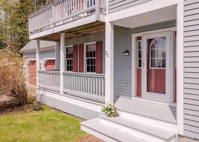20 Ocean Side Ln, Bristol, ME 04554 - view of exterior entry with a porch
