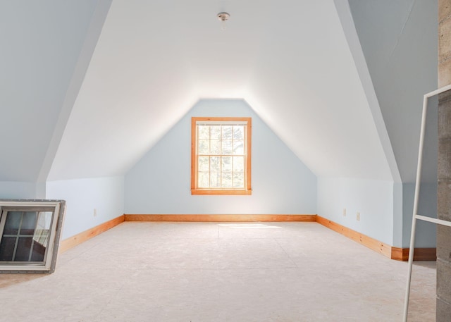 20 Ocean Side Ln, Bristol, ME 04554 - bonus room featuring vaulted ceiling and baseboards