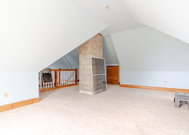 20 Ocean Side Ln, Bristol, ME 04554 - additional living space with lofted ceiling and baseboards