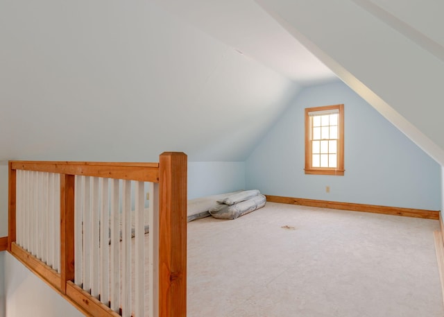 20 Ocean Side Ln, Bristol, ME 04554 - additional living space featuring lofted ceiling and carpet floors