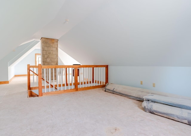 20 Ocean Side Ln, Bristol, ME 04554 - bonus room featuring lofted ceiling and carpet floors