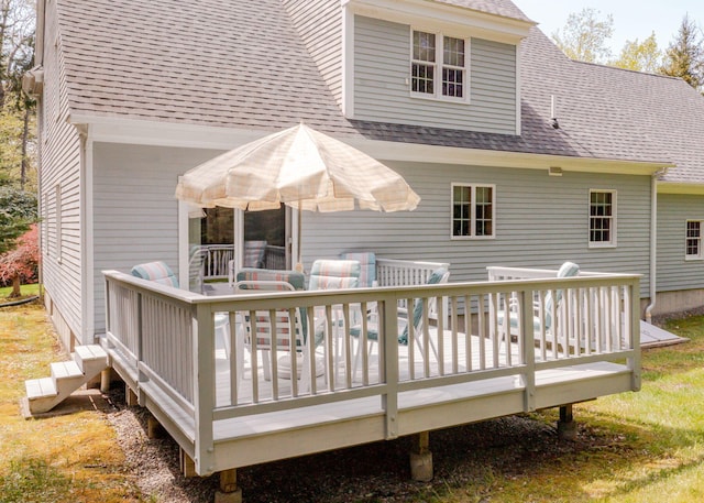 20 Ocean Side Ln, Bristol, ME 04554 - view of wooden deck