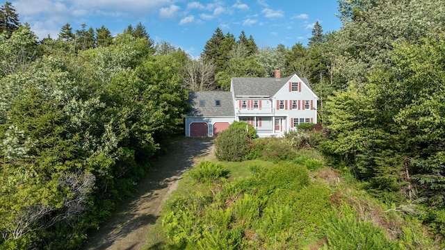 20 Ocean Side Ln, Bristol, ME 04554 - view of subject property with a forest