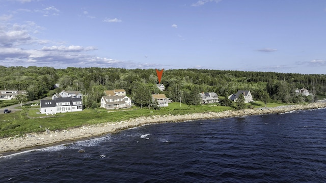 20 Ocean Side Ln, Bristol, ME 04554 - bird's eye view of a forest and a large body of water