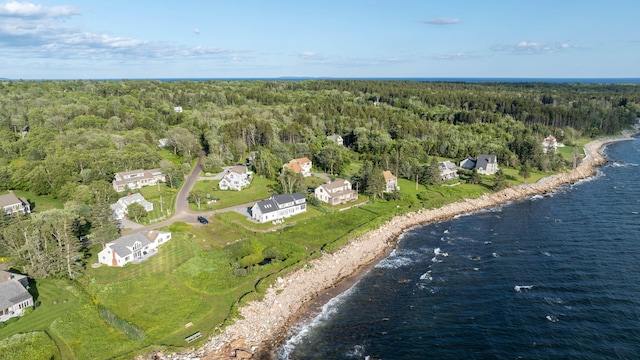 20 Ocean Side Ln, Bristol, ME 04554 - aerial view of property's location featuring a forest and a large body of water