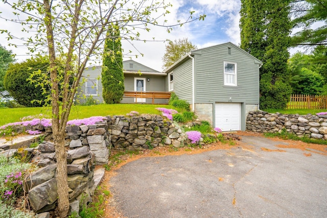 206 Sebago Lake Rd, Gorham, ME 04038 - view of front facade featuring asphalt driveway and an attached garage