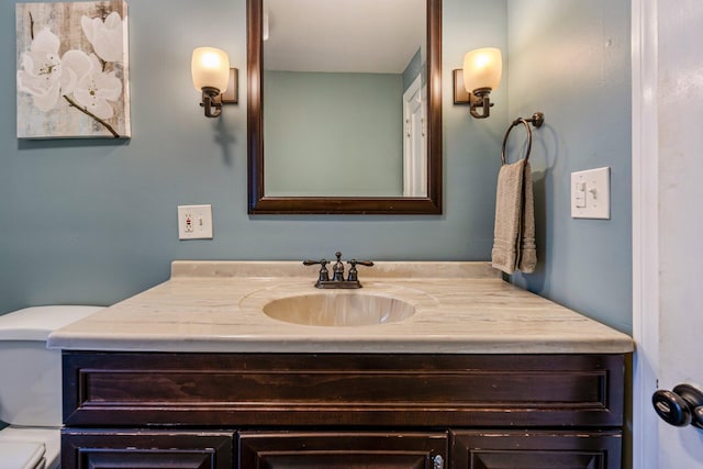 206 Sebago Lake Rd, Gorham, ME 04038 - bathroom featuring vanity and toilet