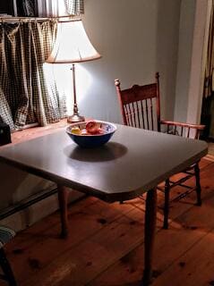 15 River Rd, Phillips, ME 04966 - dining space featuring hardwood / wood-style flooring