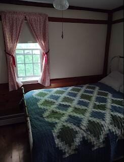 15 River Rd, Phillips, ME 04966 - bedroom featuring dark wood-type flooring